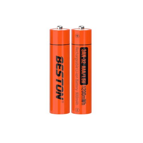 BESTON AAA Rechargeable Lithium Battery | 10380 | 1.5V | 800mAh | 4 Pack