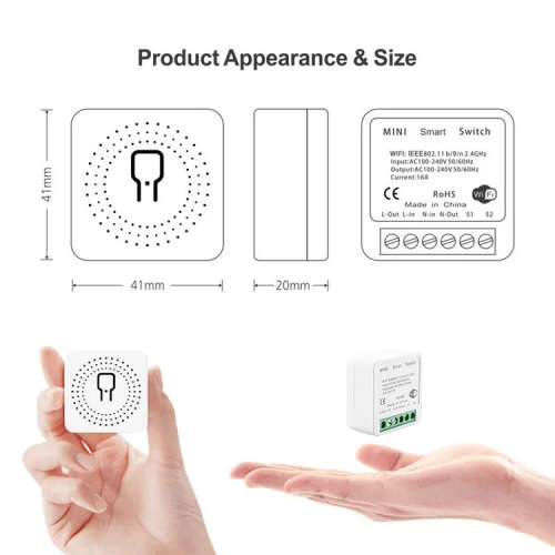 Smart Life Tuya Zigbee 1CH 16A 3500W Mini Switch Circuit Breaker