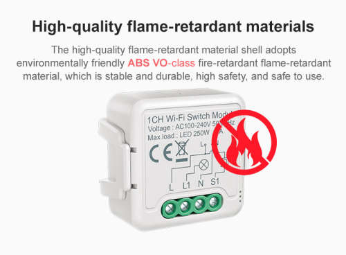 Smart Life Tuya WIFI 1CH 250W LED Light / 10A 2200W Appliance Neutral Mini Switch Circuit Breaker