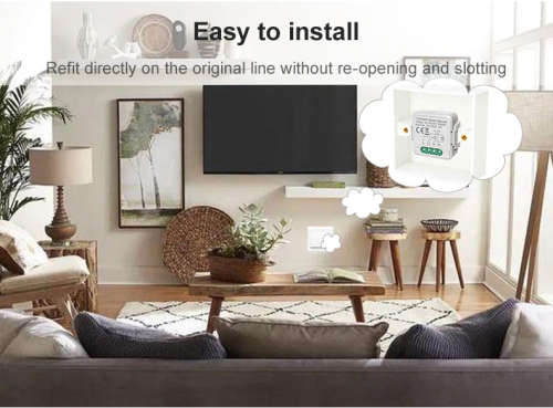 Smart Life Tuya WIFI 1CH 250W LED Light / 10A 2200W Appliance Neutral Mini Switch Circuit Breaker