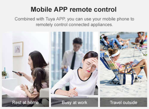 Smart Life Tuya WIFI 1CH 250W LED Light / 10A 2200W Appliance Neutral Mini Switch Circuit Breaker