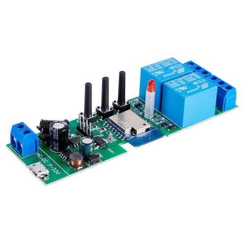 Smart Life Tuya WIFI 2CH 5V or 7-32V Door Gate Garage Opener Inching Relay Module with RF433Mhz