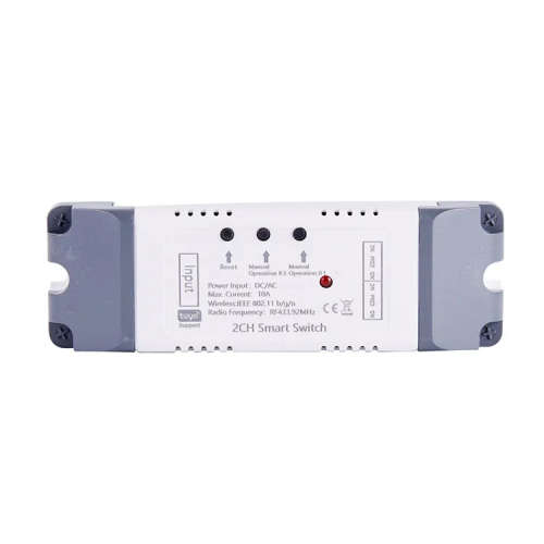 Smart Life Tuya WIFI 2CH 5V or 7-32V Door Gate Garage Opener Inching Relay Module with RF433Mhz