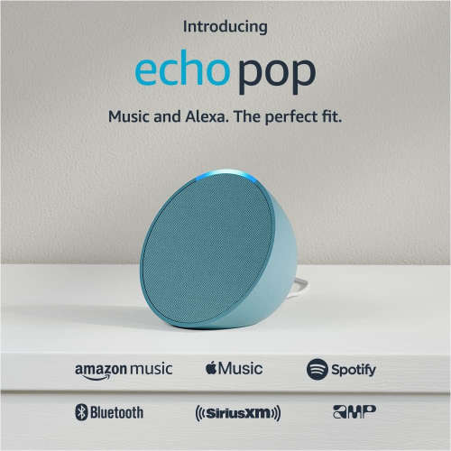 Echo Pop | Full sound compact smart speaker with Alexa | Lavender Bloom