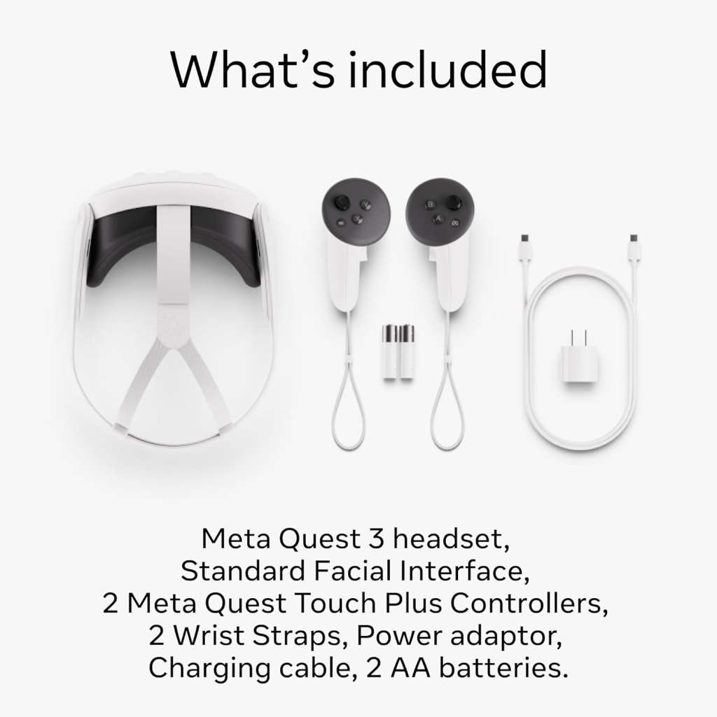 Meta Quest 3 128GB Breakthrough Mixed Reality Powerful Performance Advanced All-In-One Headset