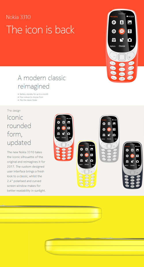 Nokia 3310 - 2017 Model