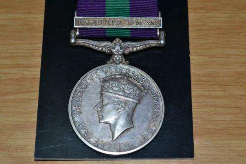 Full Size British GSM Palestine 1945-48 to 3083713 ACI J.B.Carter RAF