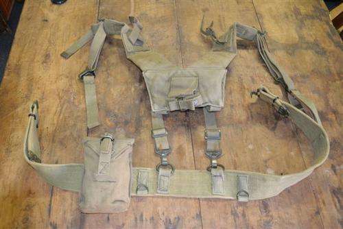 Rhodesian Web Belt with Yolk and ammo pouch.