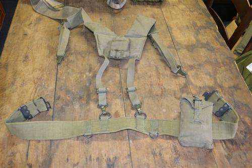 Rhodesian Web Belt with Yolk and Ammo pouch.