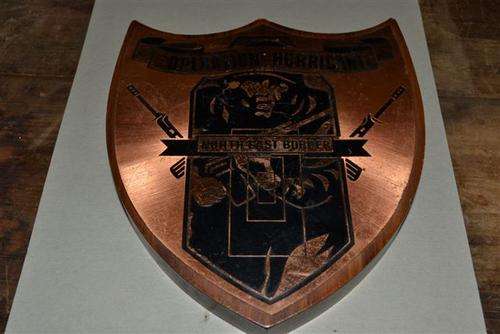 Rhodesian Plaque for Opperation Hurricane.