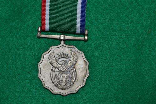 Full size SANDF Faithfull service medal for 10 year service.