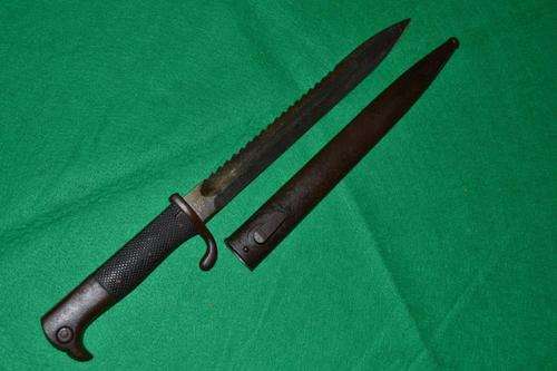 German KS98 Sawback Bayonet.Matching KS Numbers.