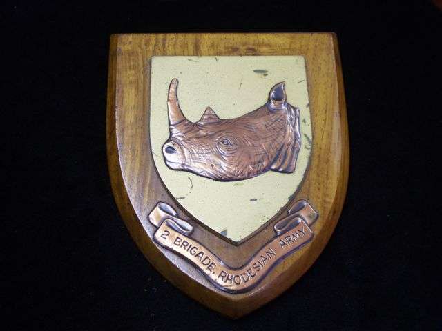 Rhodesian plaque for the 2nd Brigade Rhodesian Army