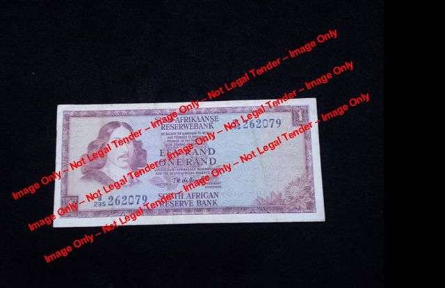 1973 SA R1 note signed by T.W. de Jongh