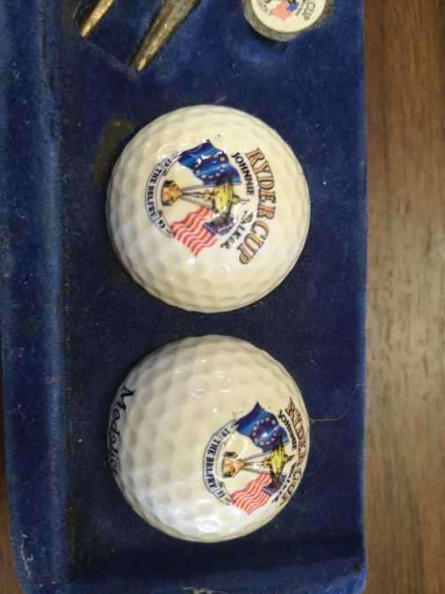 Ryder cup, golf balls set