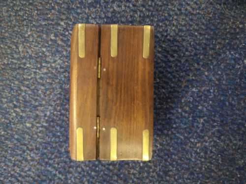 Antique wooden card holder