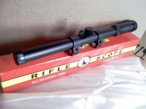 RIFLE SCOPE-FOR.22 calibre OR AIR RIFLE ( ONLY 10 AVAILABLE AT SUCH LOW STARTING  PRICE)!TOO CLEAR!