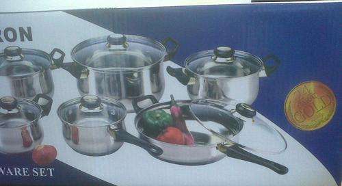 NEW ARRIVAL-BRAND NEW-12 PC -STAINLESS STEEL POT SET" CRAZY AUCTION !!!