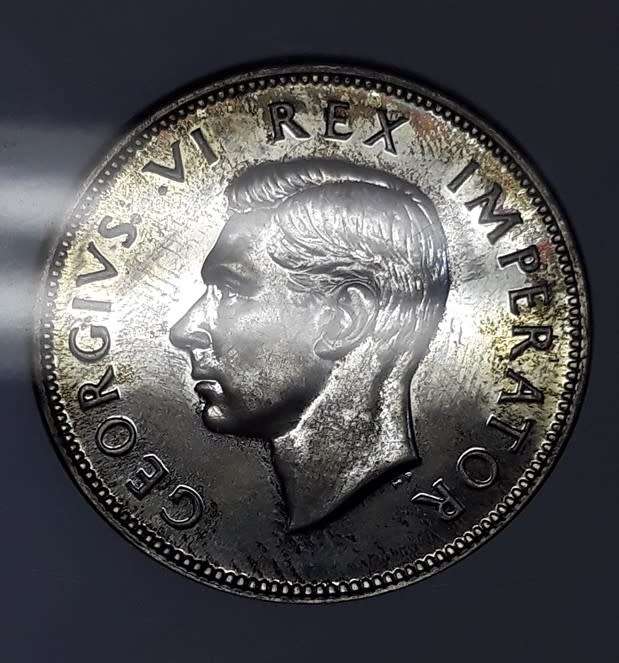CrAzY R1 - 1947 PF 65 Halfcrown-2.5shillings`TOP Gem Proof` only 2600 minted, Anacs- grab n` bargain