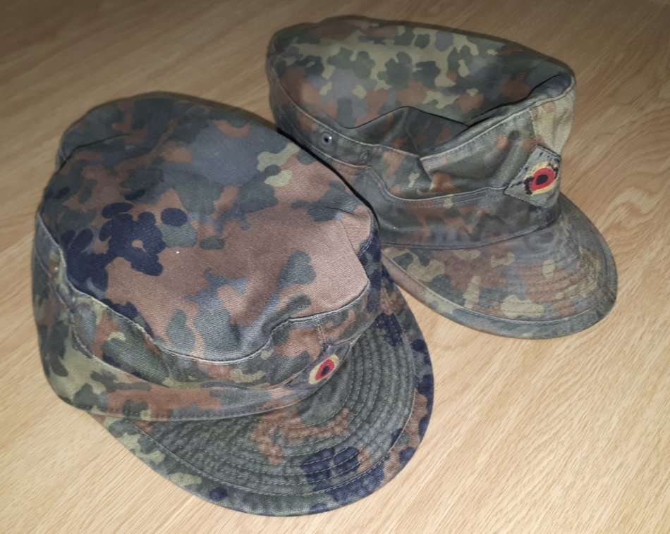 German Bundeswehr Flecktarn caps (2) - FREE Postnet shipping (SA) if you buy any 4 or more items
