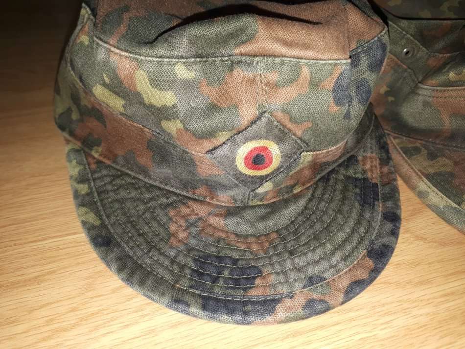 German Bundeswehr Flecktarn caps (2) - FREE Postnet shipping (SA) if you buy any 4 or more items