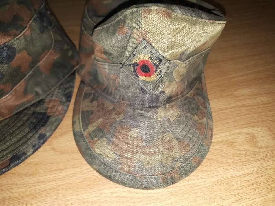 German Bundeswehr Flecktarn caps (2) - FREE Postnet shipping (SA) if you buy any 4 or more items