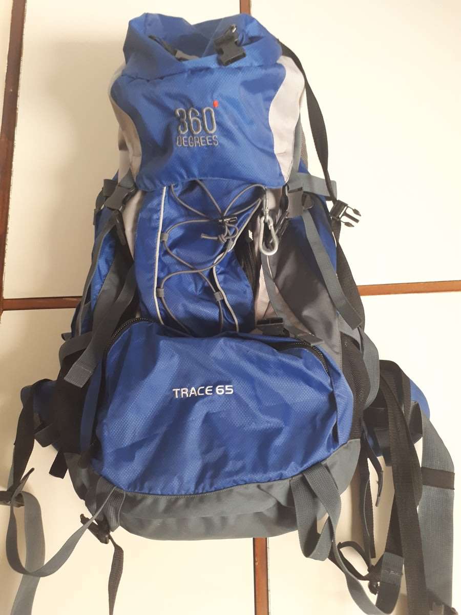 360 Degrees TRACE 65 L Hiking Bag Excellent Condition