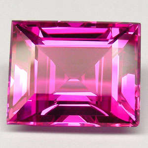 26.75cts RECTANGLE SHAPE HOT PINK TOPAZ