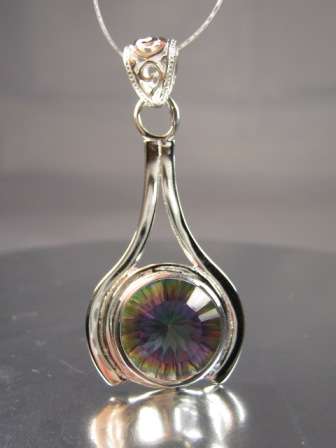 Sterling Silver Mystic Topaz Pendant