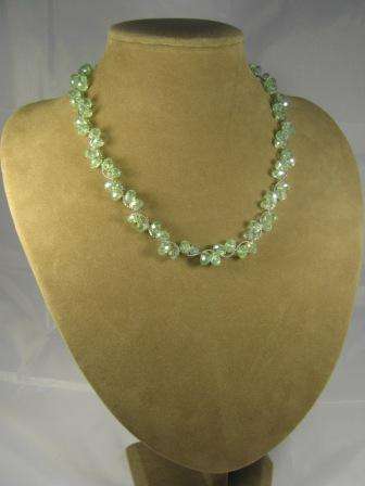Moss Green Swarovski Crystal Necklace