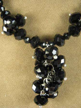 Black Swarovski Crystal Necklace