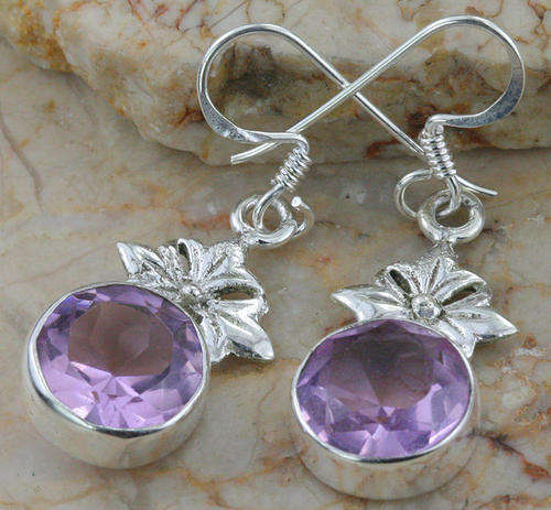 Amethyst Sterling Silver Earrings