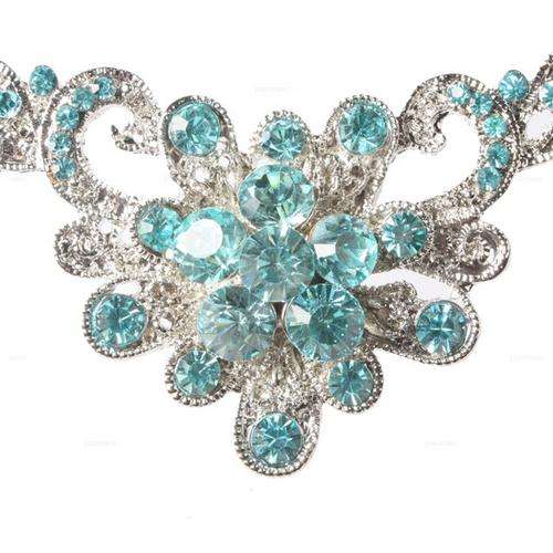Blue Swarovski Crystal Necklace