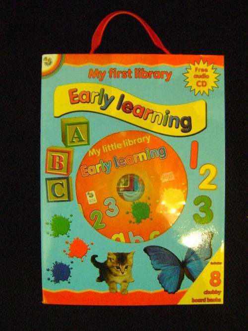 MY FIRST LIBRARY - Early Learning (8 chubby board books + CD)