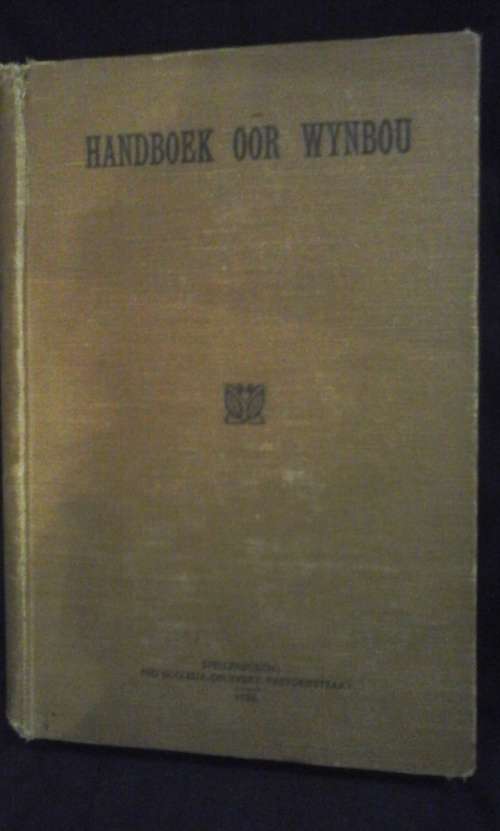 Handboek oor Wynbou - A.I. Perold
