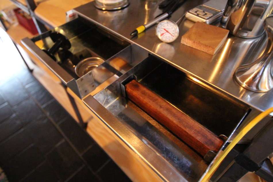 Rancilio Silvia M V5 Espresso Machine + Rocky Grinder with Doser + Stainless Steel Inox Base Drawers