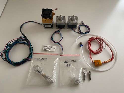 3D Printer Parts Kit - 2x Nema Motors + Extruder + Hot Ends + Nozzel... - New and Used Parts