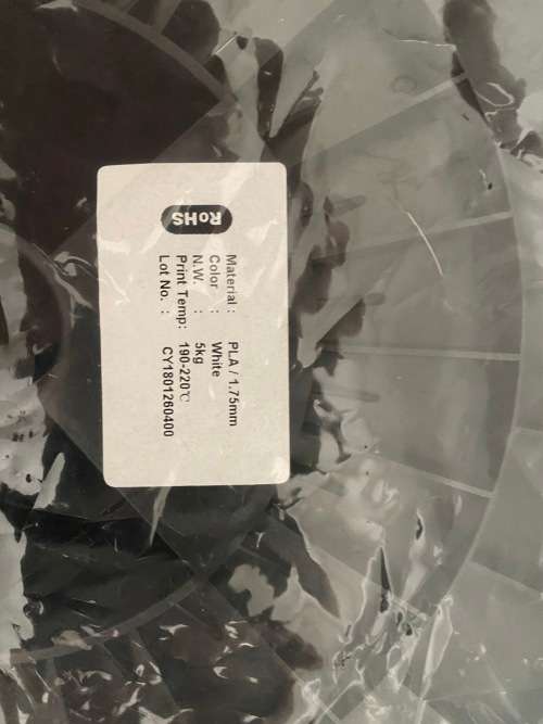 3D Pringing Filament ***BULK*** - 5KG of White 1.75mm