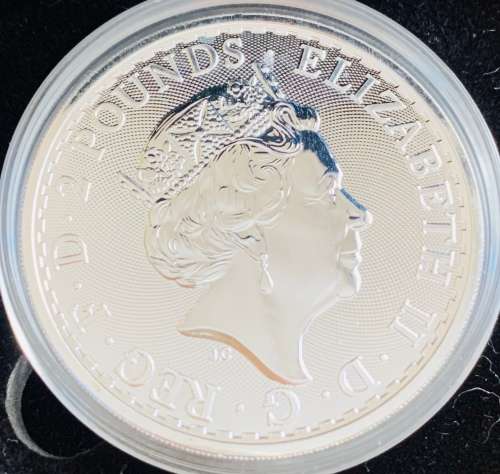 2020 Britannia 1oz Pure Fine Silver Bullion Coin in Capsule
