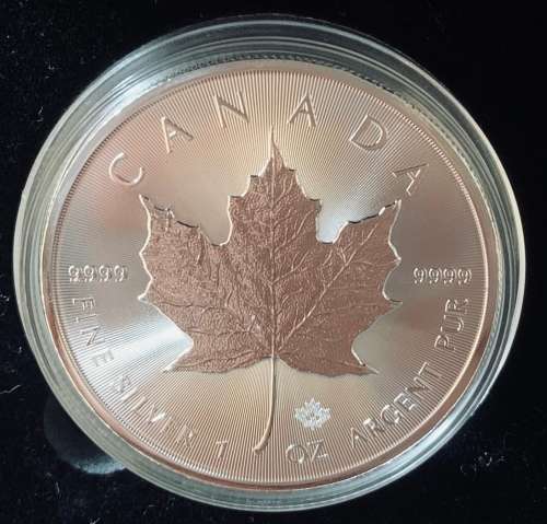2020 Royal Canadian Mint Maple Leaf 1oz Pure Fine Silver Bullion Coin in Capsule