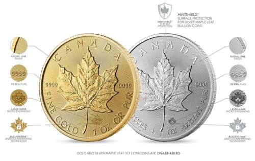 2020 Royal Canadian Mint Maple Leaf 1oz Pure Fine Silver Bullion Coin in Capsule