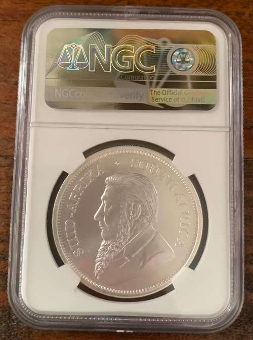 MS70 2018 Krugerrand 1oz Pure Fine Silver Graded Coin in Slab