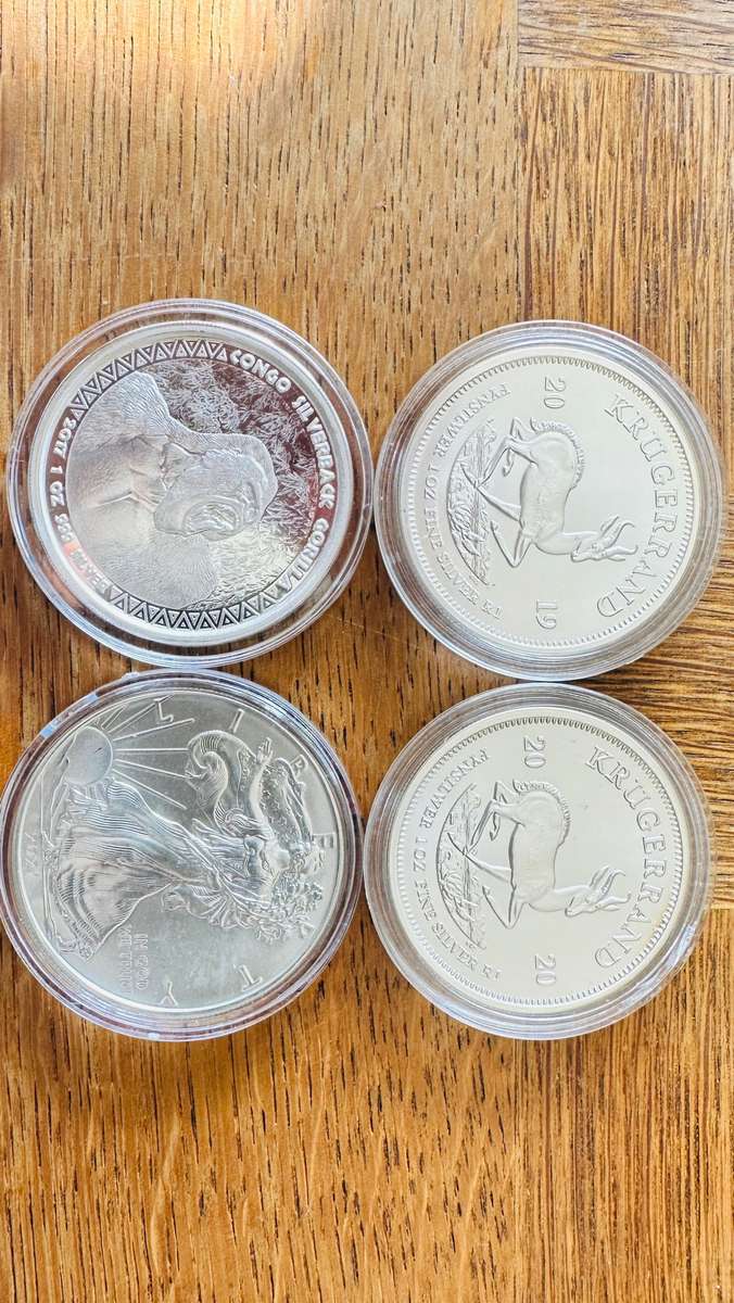 4 x Silver Bullion coins