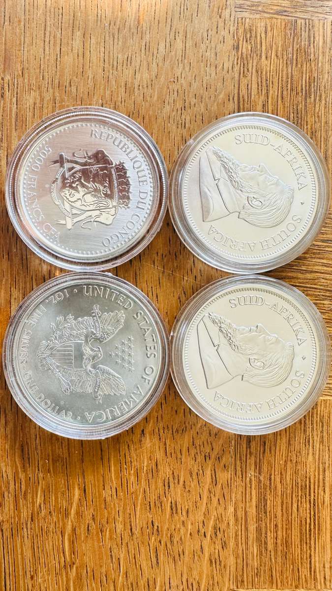 4 x Silver Bullion coins