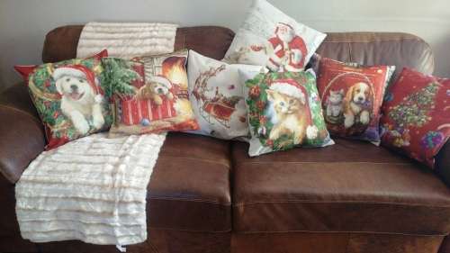 Decor Cat Christmas cushion cover