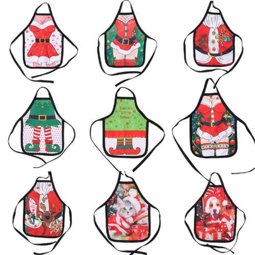 Festive Christmas wine bottle covers Elf