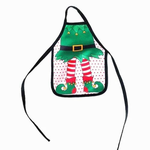 Festive Christmas wine bottle covers Elf