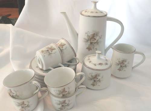 Noritake coffee set complete Woodley design beautiful perfect