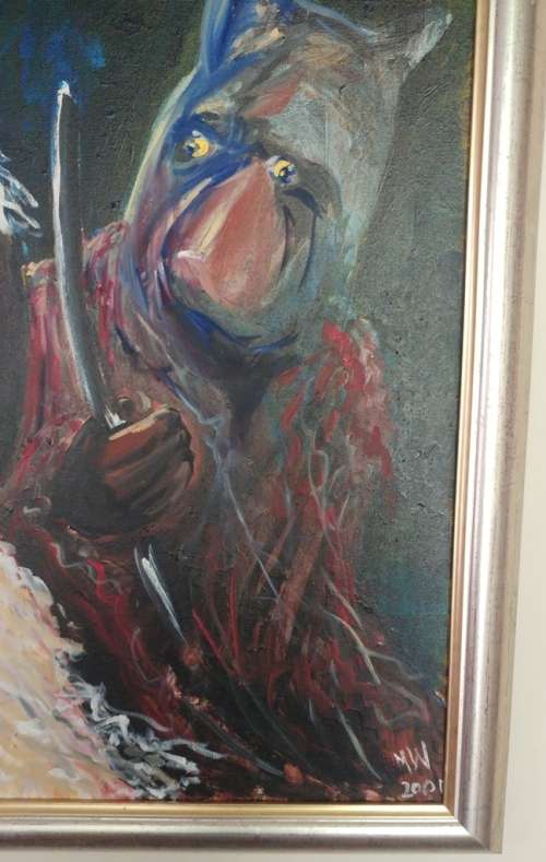 Artist and Law Expert Marinus Wiechers  African Masks