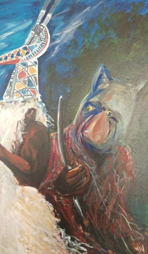 Artist and Law Expert Marinus Wiechers  African Masks